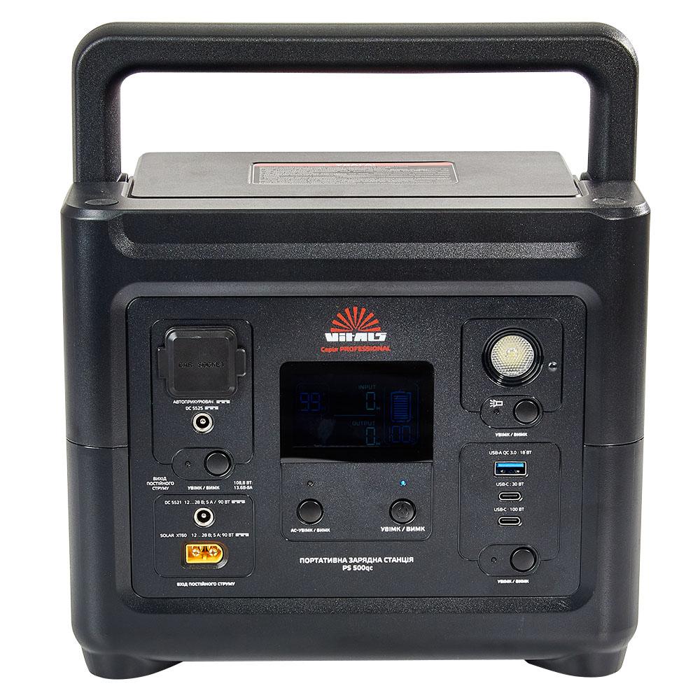 Портативні зарядні станції VITALS Professional PS 500qc Портативна зарядна станція 220В 500Вт. (288Вт-год) LiFePO4