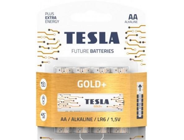 Батарейки TESLA GOLD+ AA/LR6 1,5V ALKALINE (уп./4шт.)