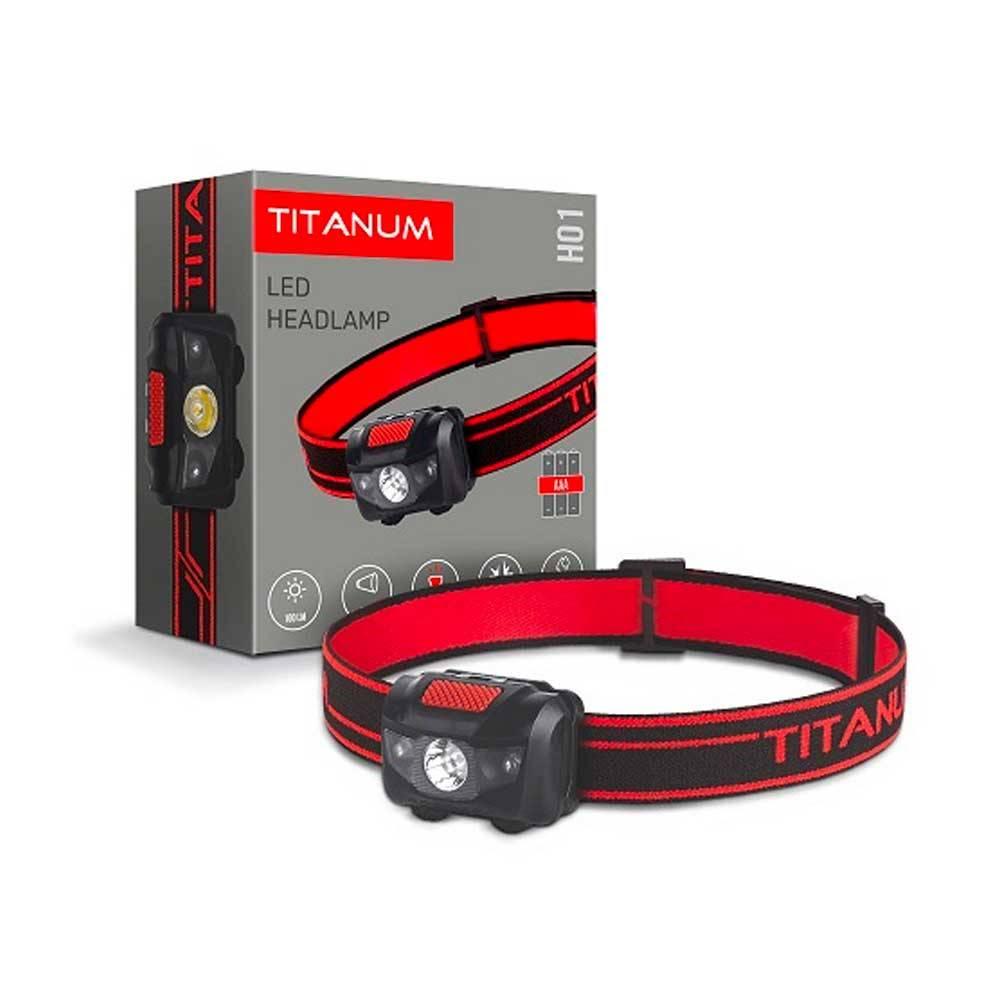 Фонари налобные TITANUM Фонарь налобный 100Lm 6500K TLF-H01
