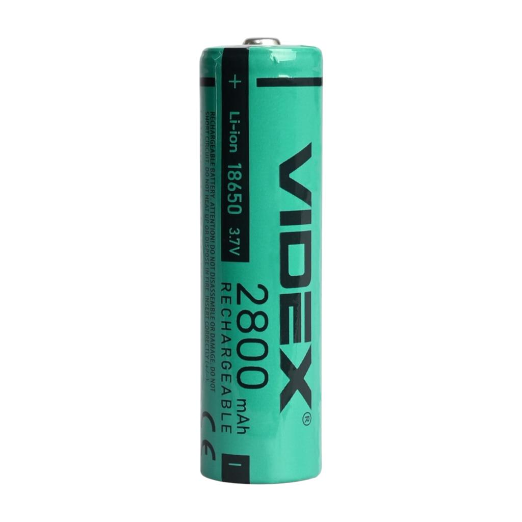 Батарейки аккумуляторные VIDEX Аккумулятор 3,7v 2800mA (БЕЗ ЗАЩИТЫ) 18650