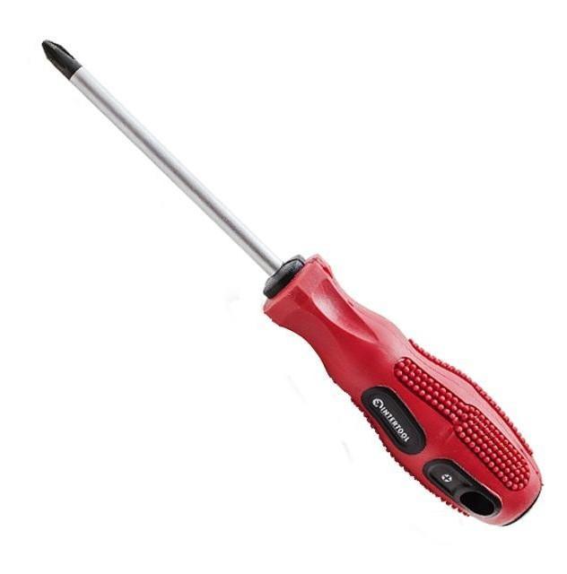 Отвёртки INTERTOOL Отвёртка крестовая PH1*100 VT-3137