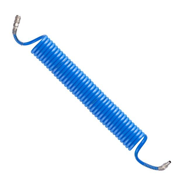 Шланги воздушные INTERTOOL Шланг спиральный полиуретановый 8*12 мм, 10м с быстроразъемными соединениями PT-1716
