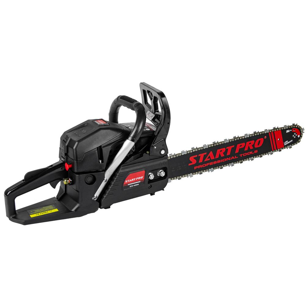 Пилы цепные бензиновые START PRO Бензопила (2шины, 2цепи) SCS-4080H