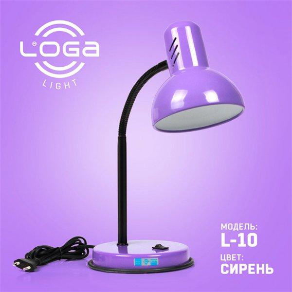 Настільні лампи (звичайні) ТМ LOGA Настільна лампа БУЗОК L-10