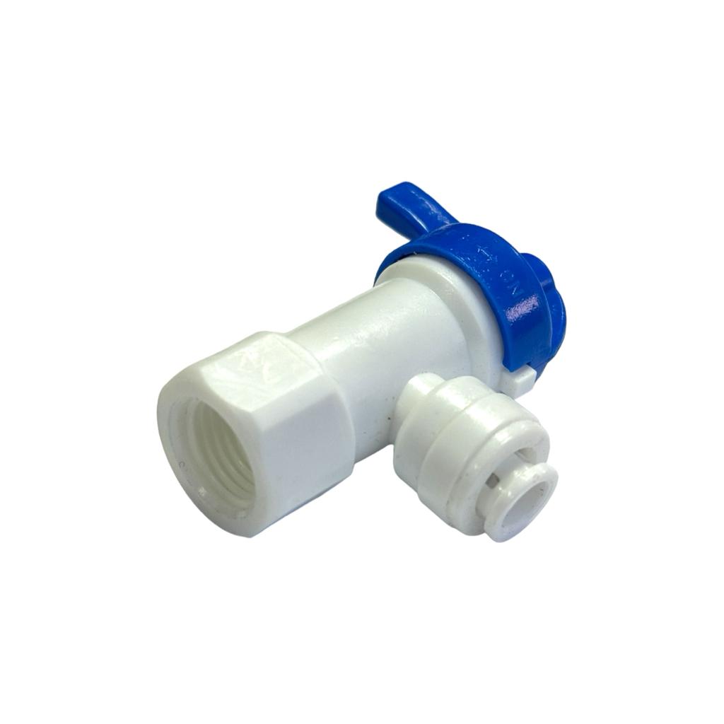 Фитинг для фильтров воды Aquakut Кран бака осмосу 1/4ВР -1/4QC 43901