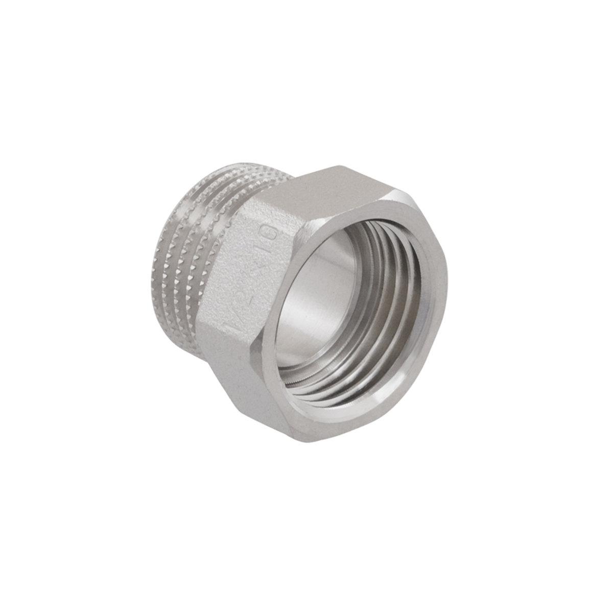 Фитинги резьбовые никелированные Nickel Raftec Удлинитель никел.PN40 1/2 10 мм. UDL0110