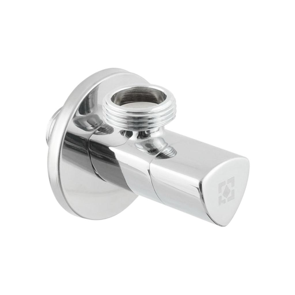 Краны серии Silver Raftec Кран угловой приборный с керамическим запорным. элементом 1/2х 3/4 Relo Silver VKE80102