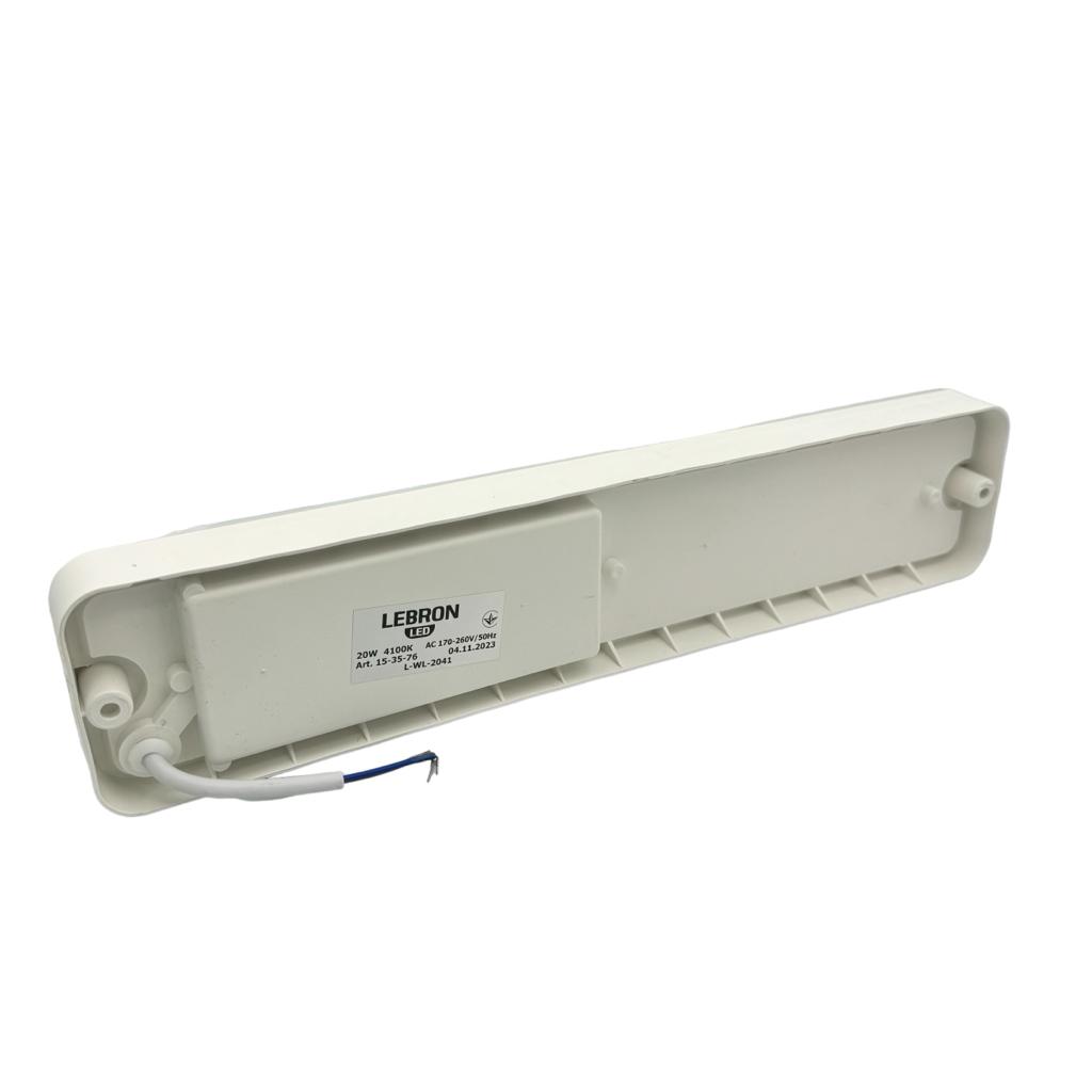 LED-Светильники (накладные) LEBRON LED-Світильник накладний 20W 4100K 950Lm IP65 L-WL2041 15-35-76