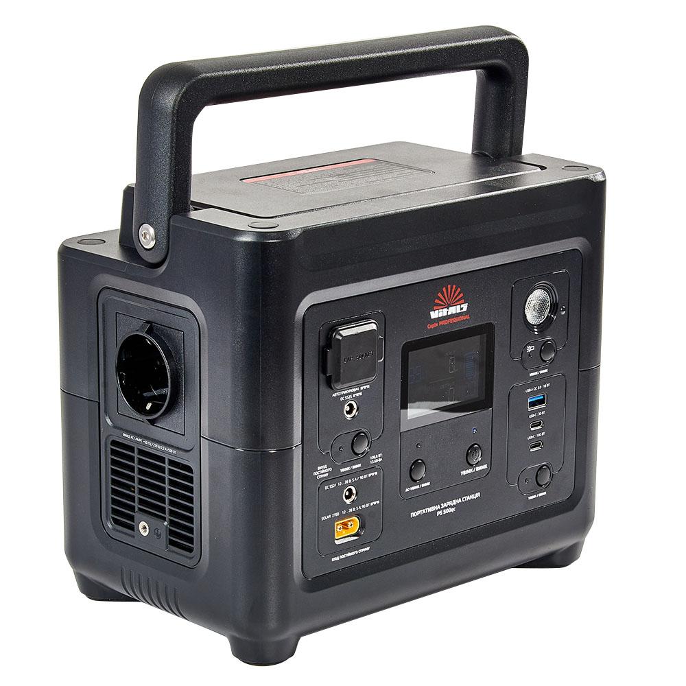Портативні зарядні станції VITALS Professional PS 500qc Портативна зарядна станція 220В 500Вт. (288Вт-год) LiFePO4