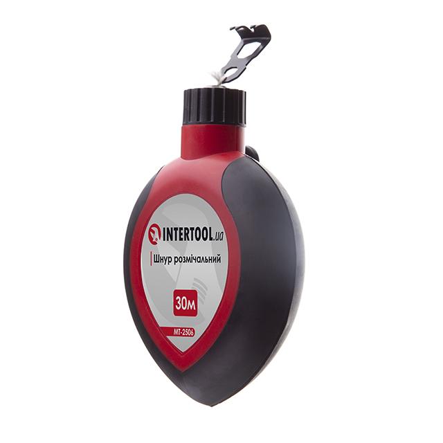 Шнуры отбивочные INTERTOOL Шнур розмічальний 30м з коректором, крейда 120 г (синя) MT-2506
