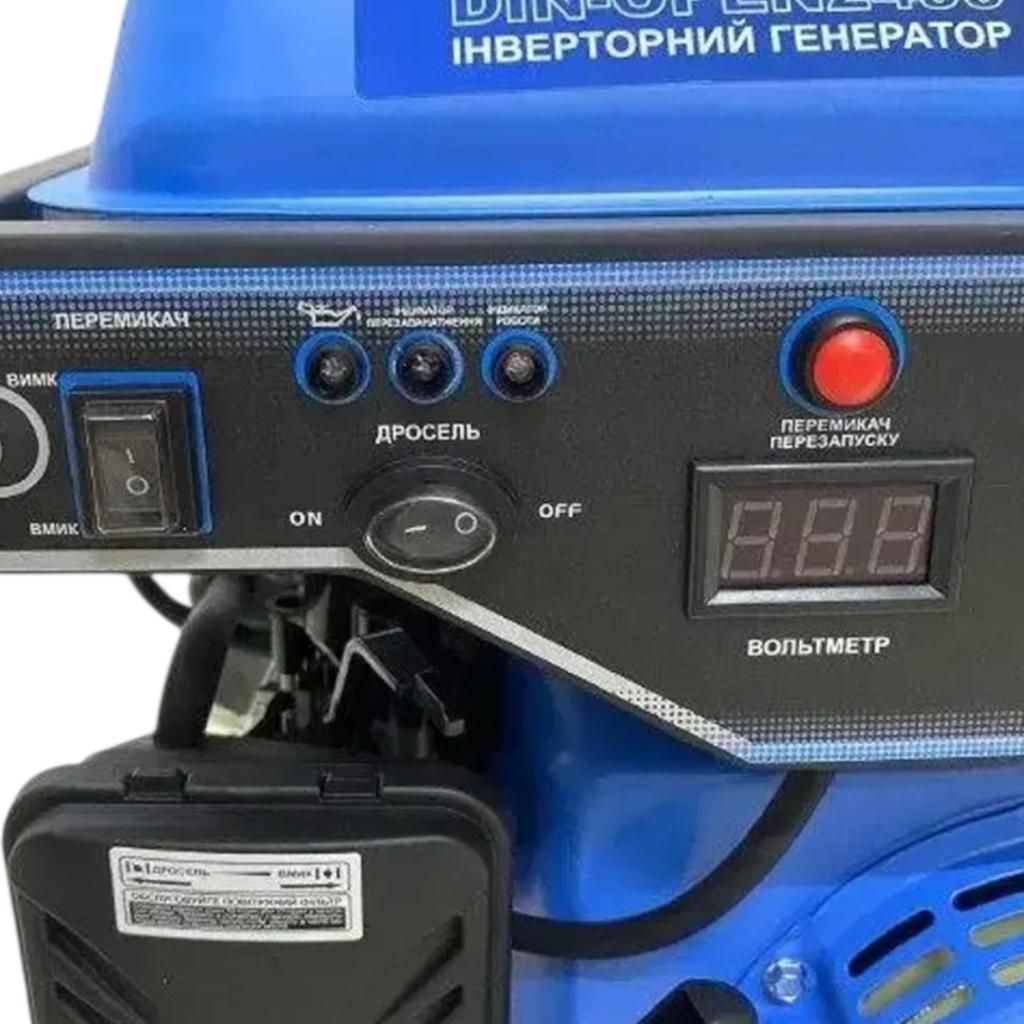 Генератори инверторные ZEGOR Генератор бензиновий інверторний 2.2/2.5кВт. 4-х тактний ручний запуск DIN-OPEN2499