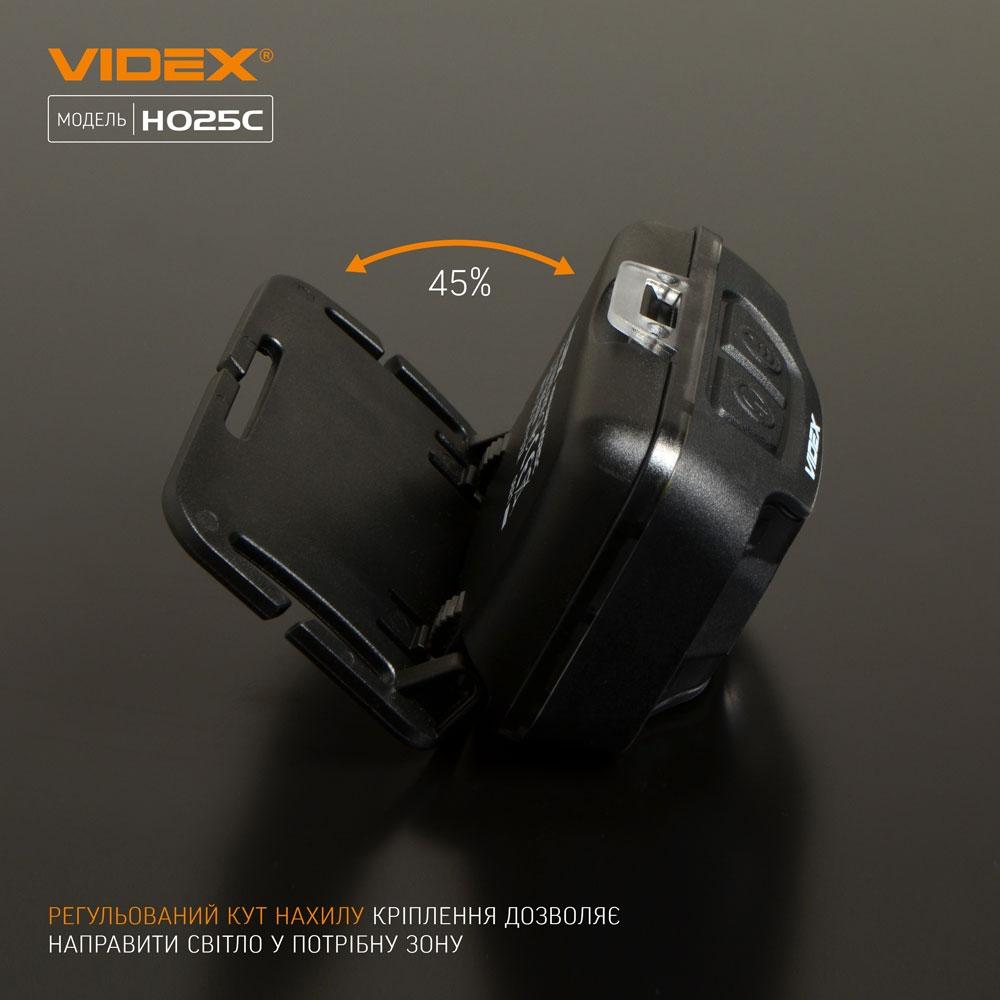 Ліхтарі налобні VIDEX Ліхтар налобний 310Lm 5000K VLF-H025C