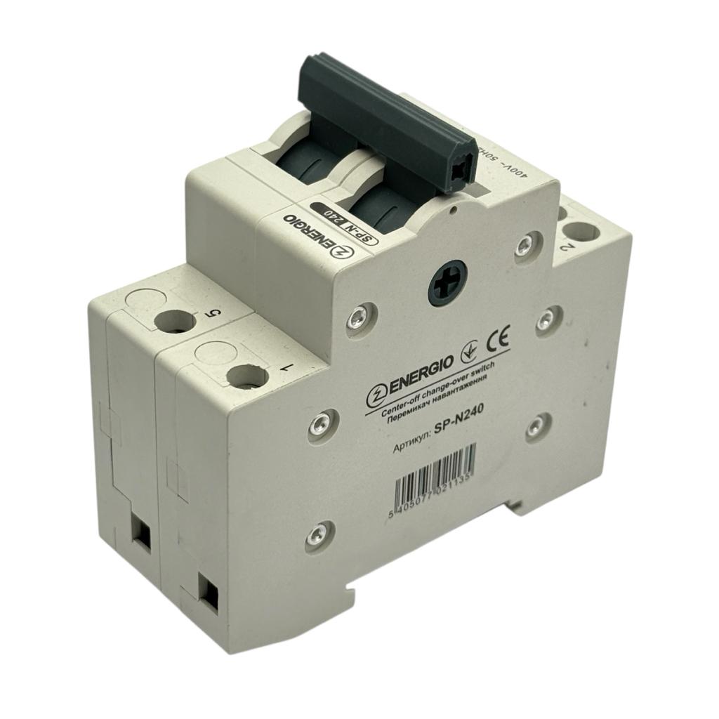 Переключатели I-0-II ENERGIO Перемикач I-0-II 2P 40A SP-N240