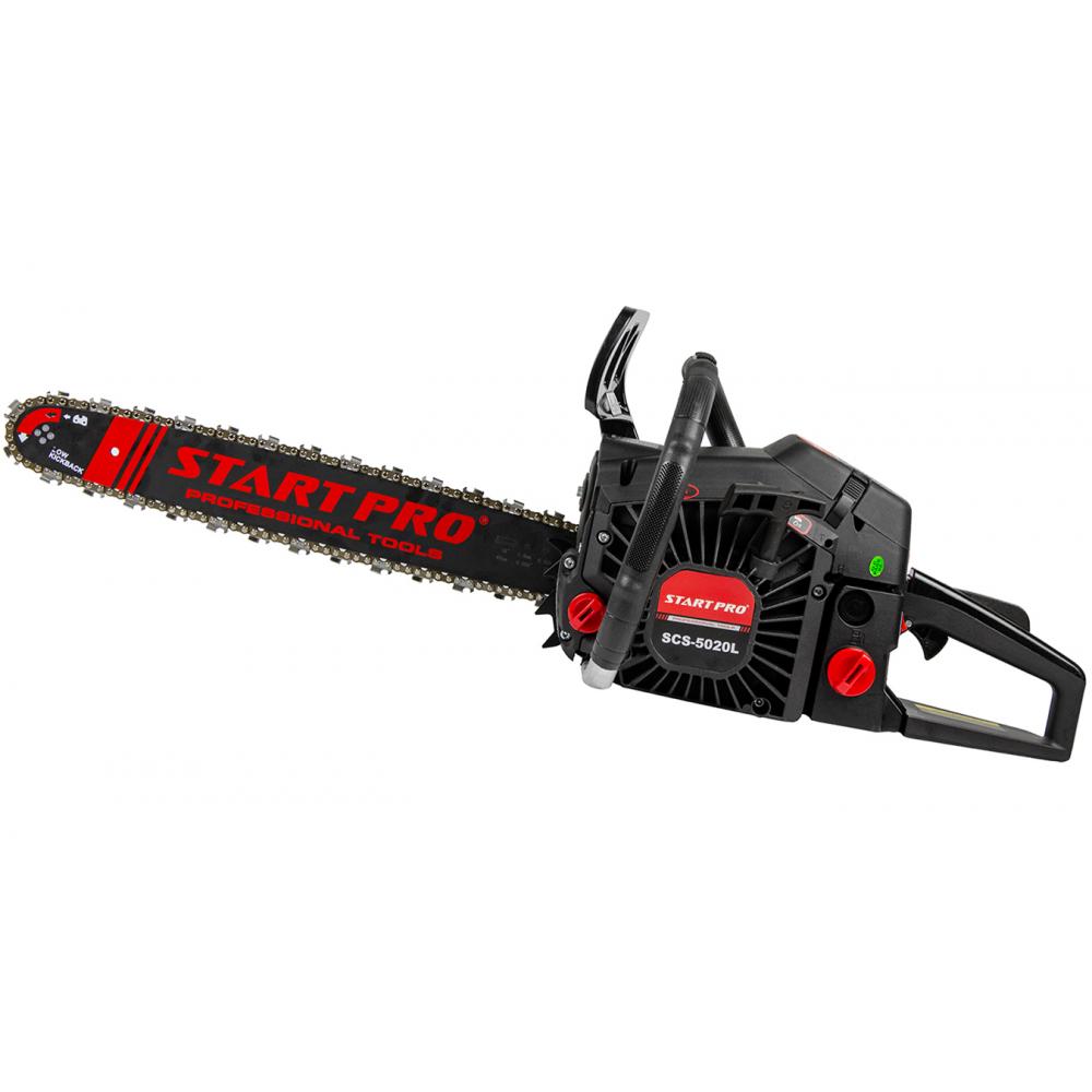 Пилы цепные бензиновые START PRO Бензопила (2 шины,2 цепи) SCS-5020L