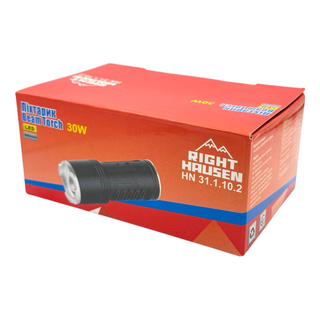Фонари ручные RightHausen BEAM TORCH Фонарь ручной 30W 800-1600Lm 6000mAh HN-311102