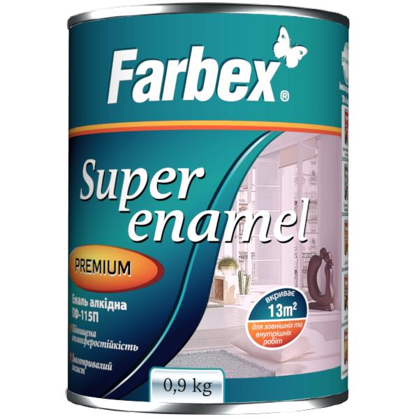 Емаль ПФ-115 Farbex Емаль алкідна ПФ-115П  0,9кг. (ВИШНЕВА)