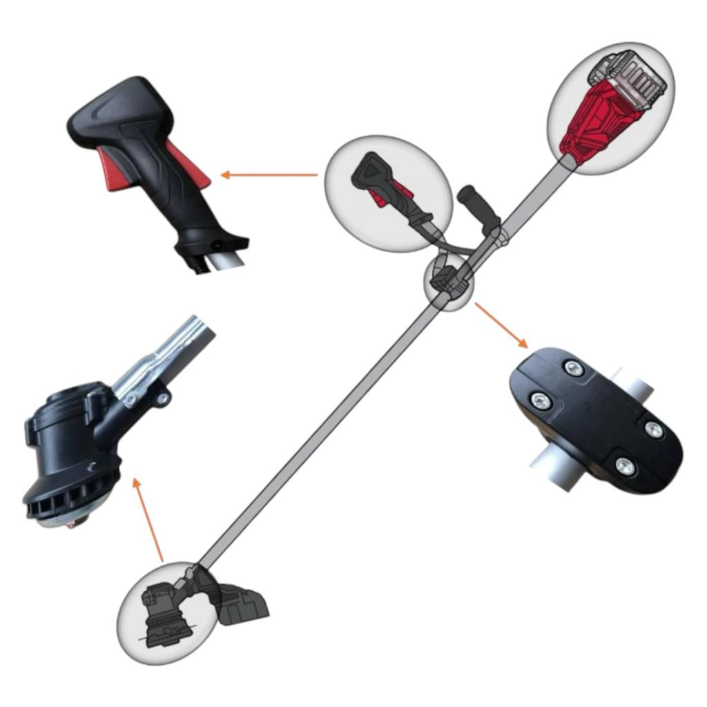 Тримери акумуляторні VITALS Master AZT 36540 BL Kit SmartLine+ Тример акумуляторний (з АКБ 2*4Ah та ЗП)