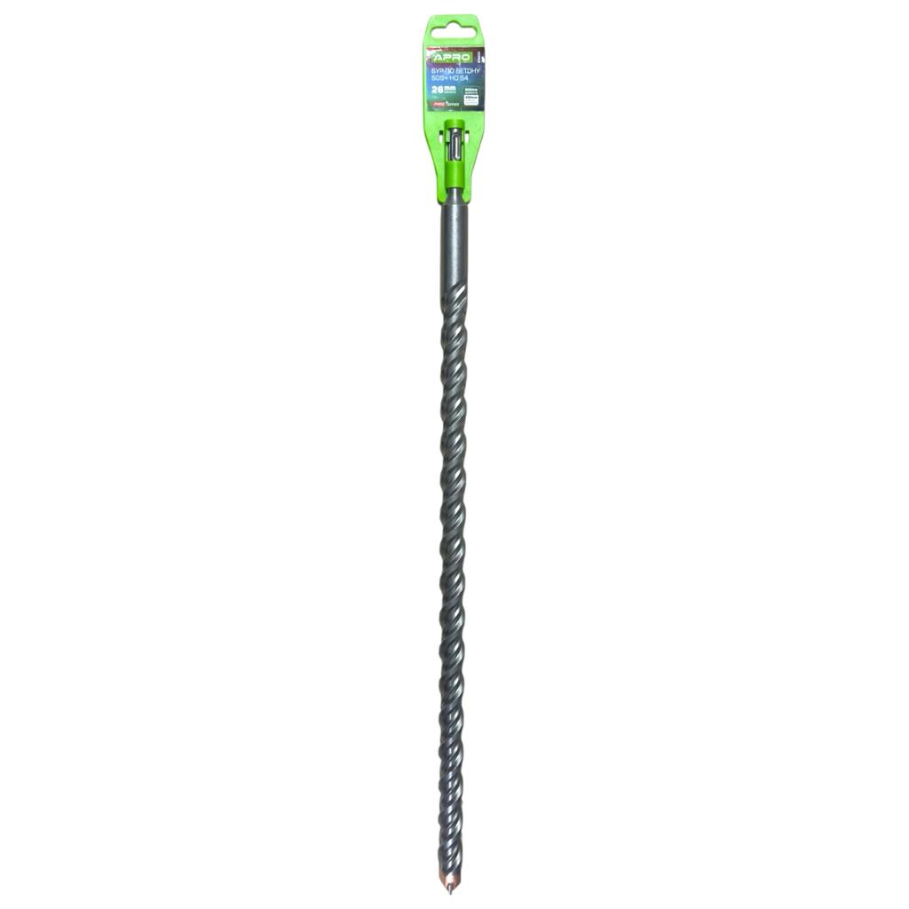 Бури APRO PRO SERIES Бур по бетону SDS PLUS HQ S4 Ø26x600мм 815233