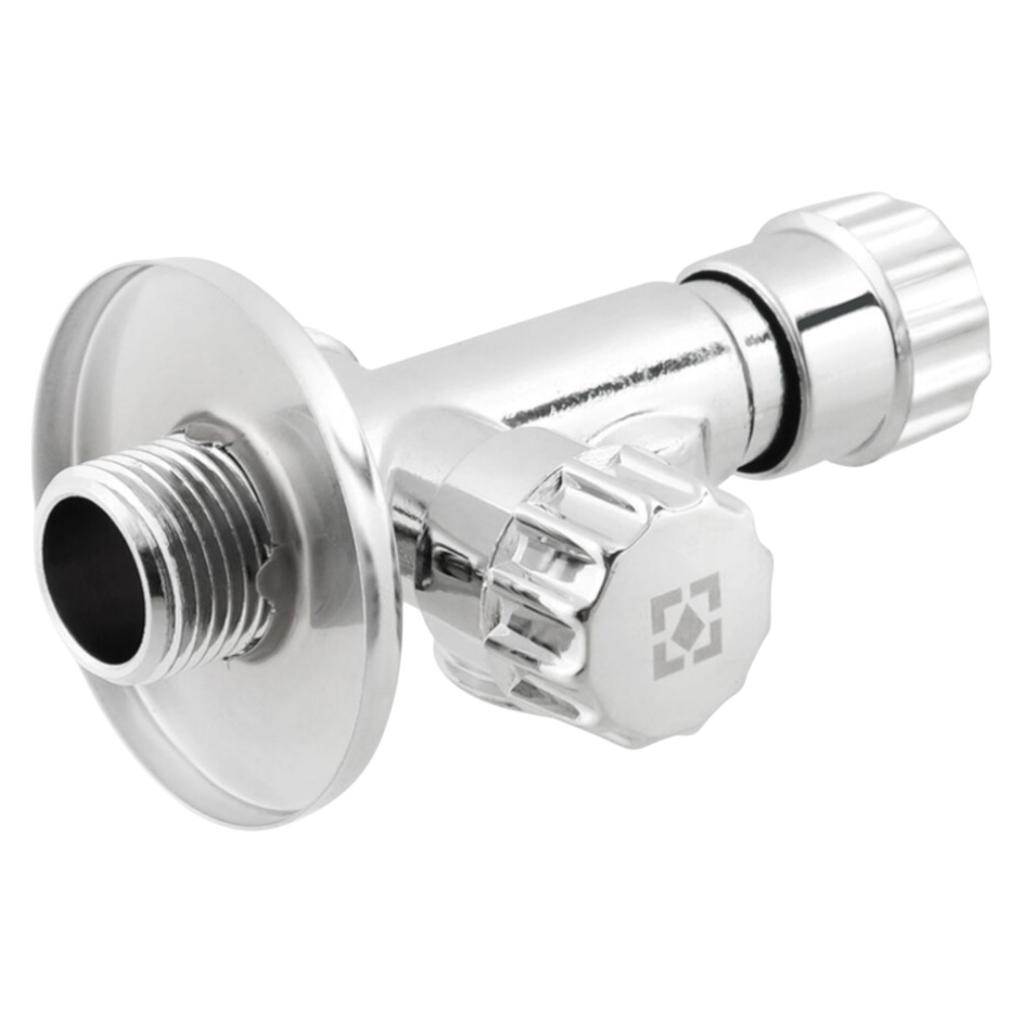 Крани серії Silver Raftec Кран приладовий кутовий з вентильним запірним. елементом 1/2х 1/2х 3/4 VBE010102