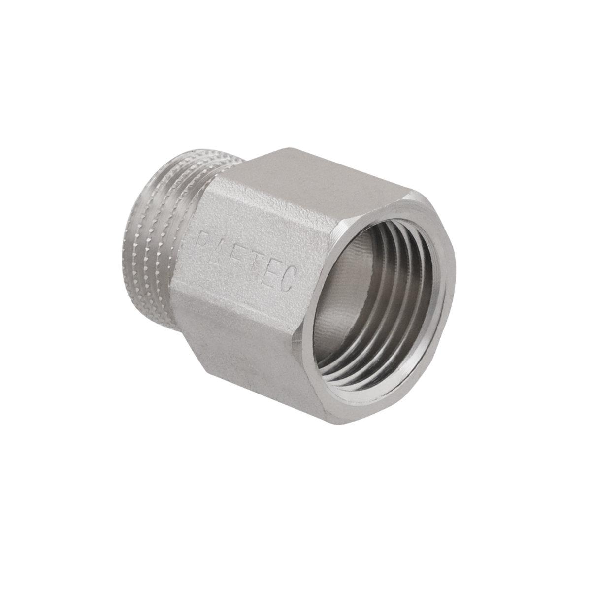 Фитинги резьбовые никелированные Nickel Raftec Удлинитель никел. PN40 1/2 20 мм. UDL0120