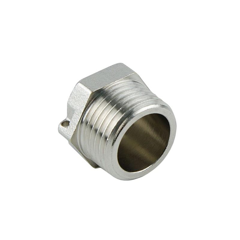 Фітінги різьбові нікельовані Nickel Raftec Заглушка З 15 (1/2) нікель ZN01