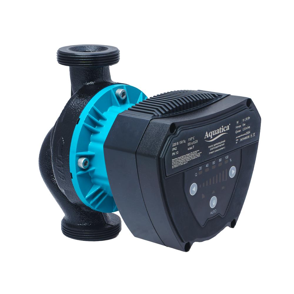 ЦИРКУЛЯЦІЙНІ НАСОСИ AQUATICA GPA32-8/180 IV Насос циркуляційний енергозберігаючий 8-130Вт Hmax 8м Qmax 133л/хв Ø2 180мм + гайки Ø1¼ 774077