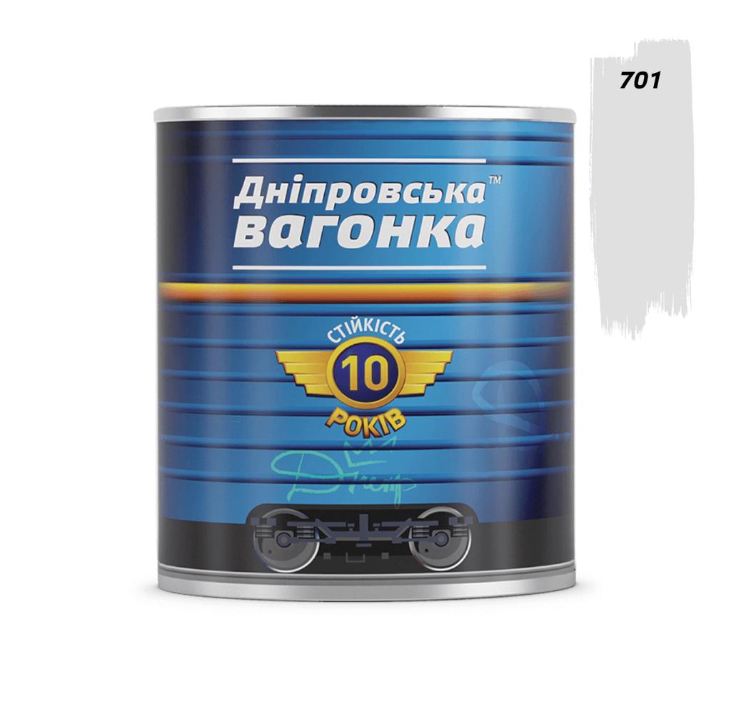 Эмаль ПФ-133 ДНЕПРОВСКАЯ ВАГОНКА Эмаль ПФ-133 0,9л. СВЕТЛО-СЕРЫЙ (701)