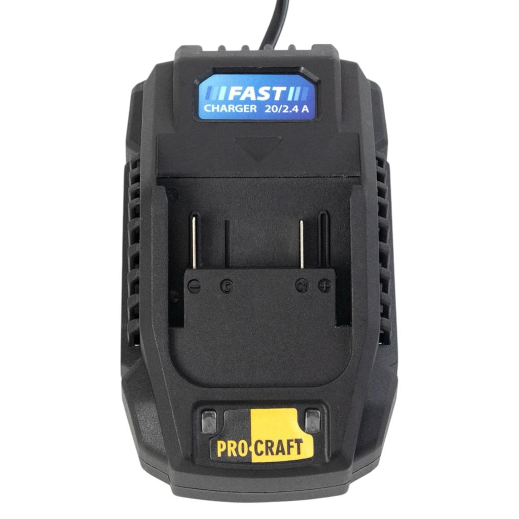 Аккум. батареї і ЗП PROCRAFT Зарядний пристрій 2,4A Charger20/2.4A