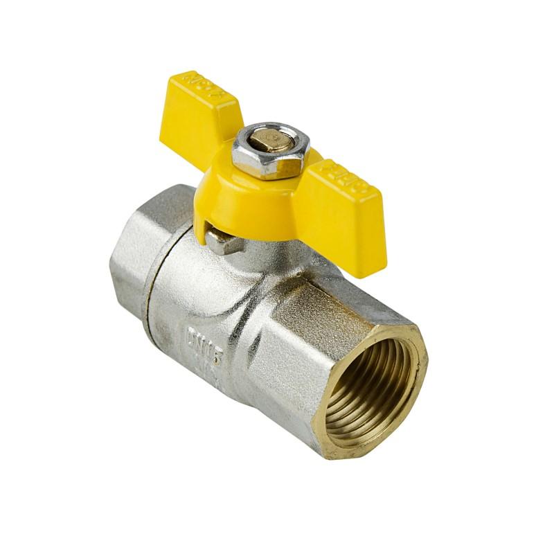 Краны серии Yellow Raftec YELLOW Кран шаровый DN15 (1/2) вв жёлтая бабочка GRB1