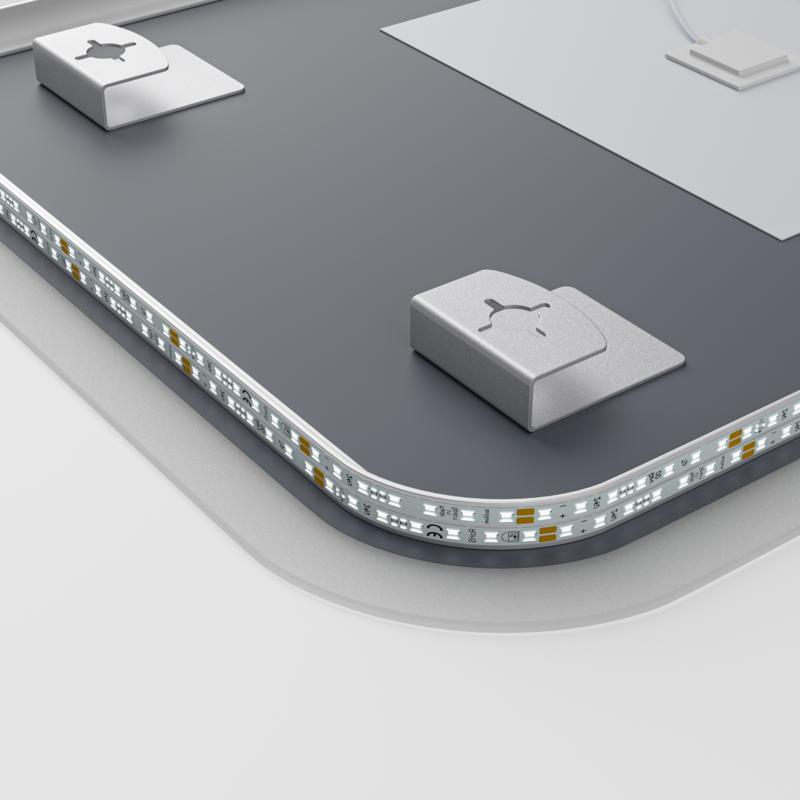  Дзеркала з підсвічуванням MIXXUS Premium BEVEL MA02-90x65-REVERSE Дзеркало (LED Touch, Anti-fog, димер (3-6,5kK)) (MP6641)