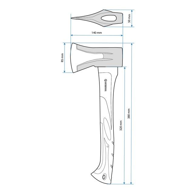 Топоры, колуны INTERTOOL Колун кованый 1000 г, ручка из фибергласса HT-0274