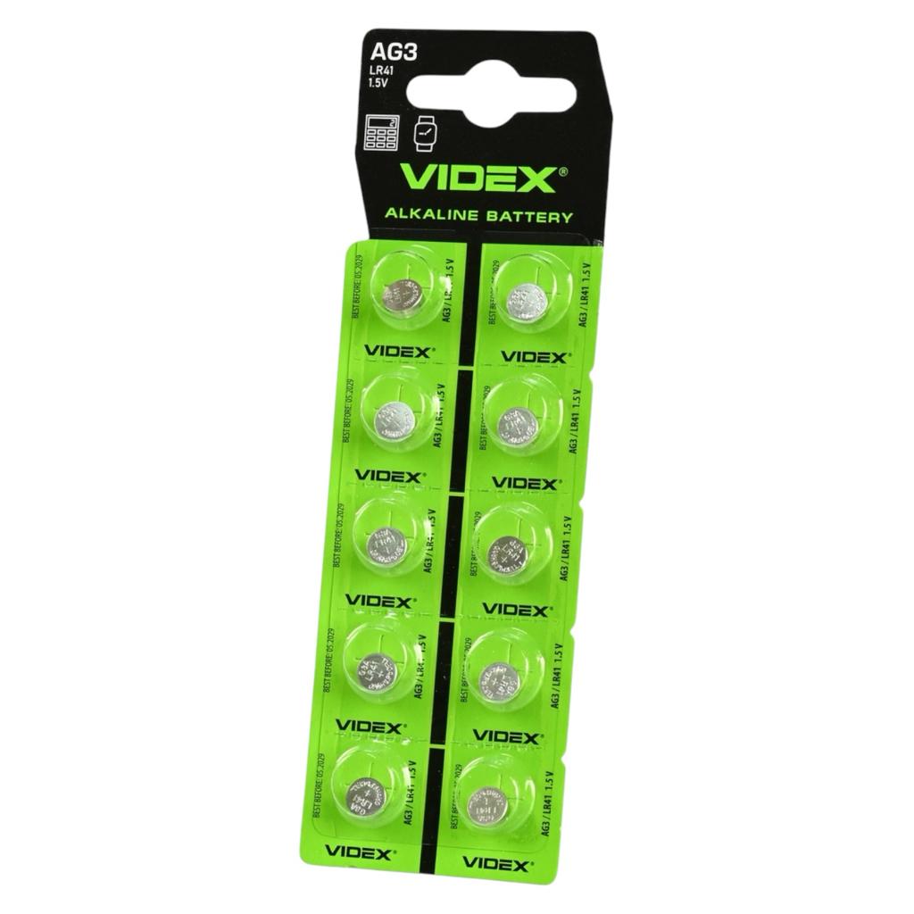 Батарейки VIDEX 1,5V AG3/LR41