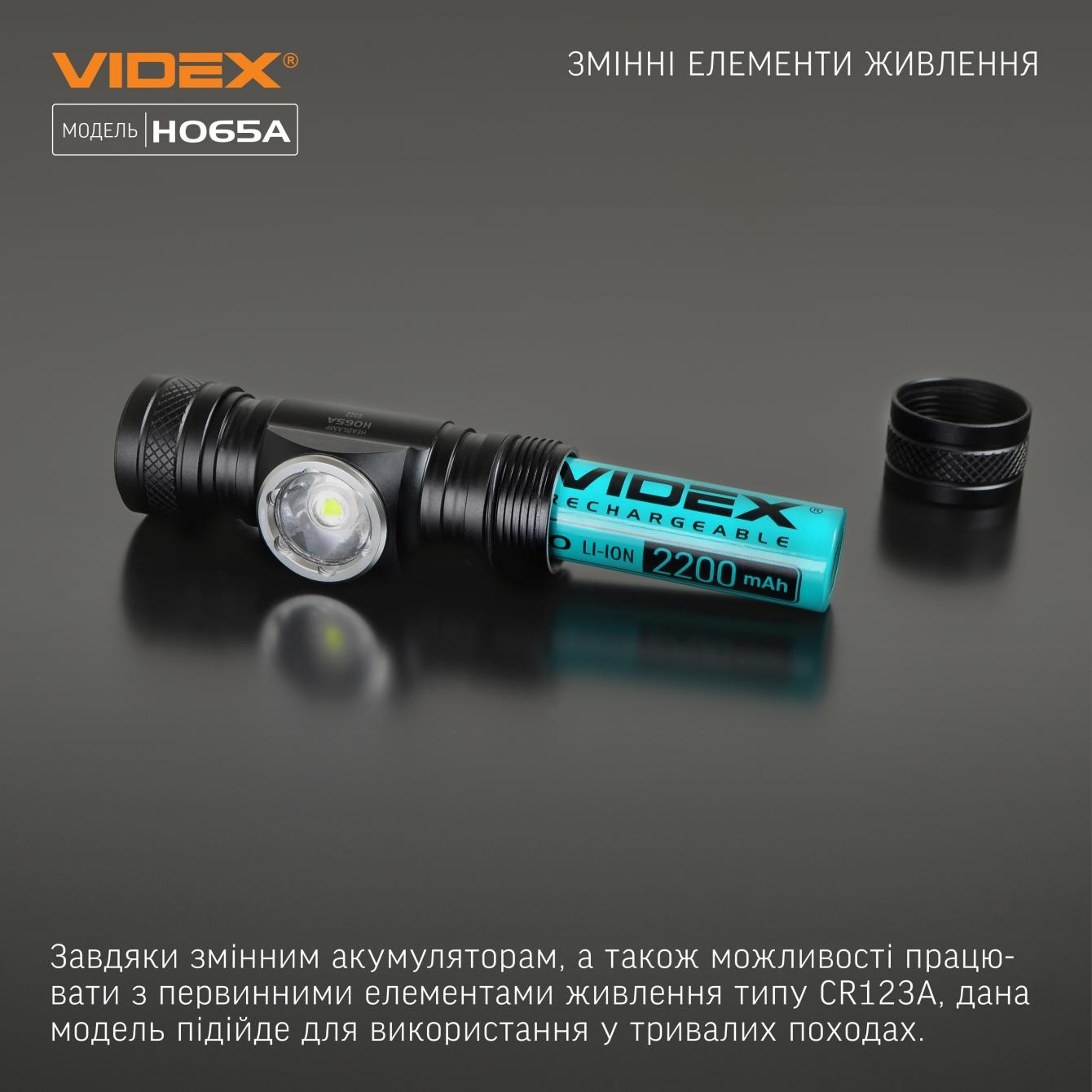 Фонари налобные VIDEX Фонарь налобный 1200Lm 5000K VLF-H065A