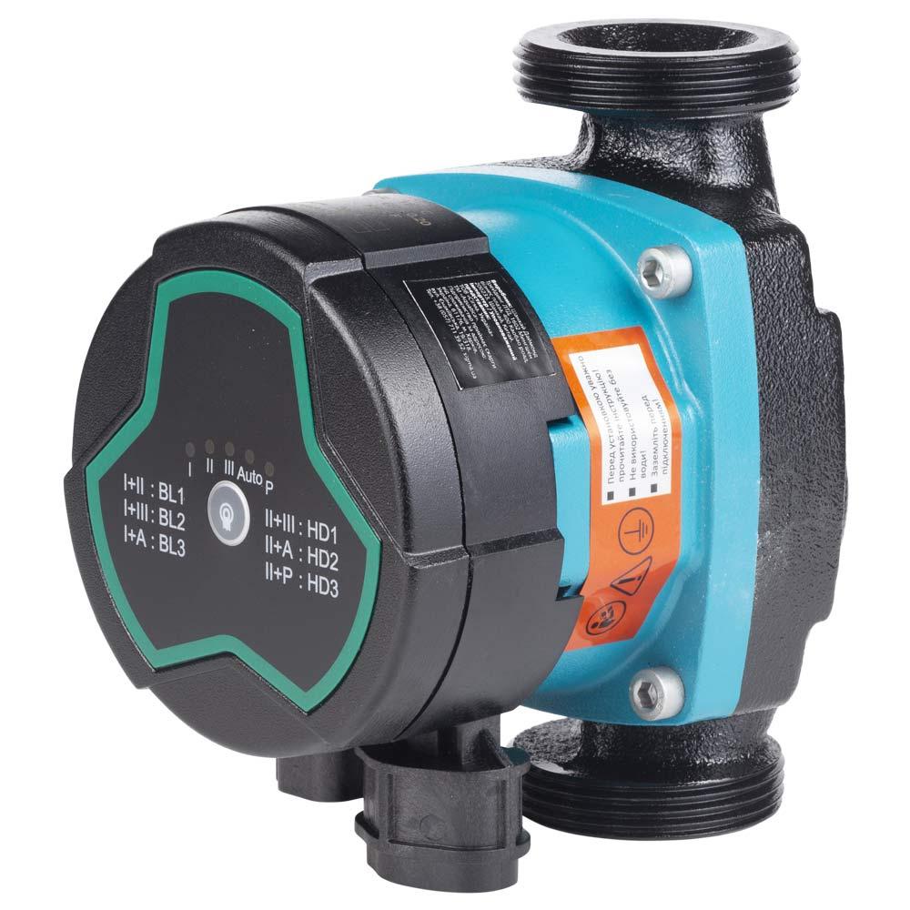 ЦИРКУЛЯЦІЙНІ НАСОСИ AQUATICA GPA25-4/130 III Насос циркуляційний енергозберігаючий 5-25Вт Hmax 4м Qmax 47л/хв Ø1½ 130мм + гайки Ø1 774042