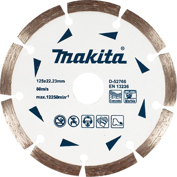 Диски алмазні Makita Диск алмазний 125*22,23 (сегмент) D-52766