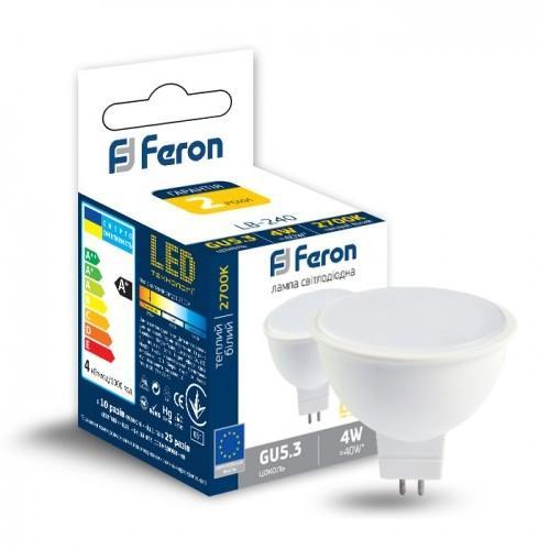 LED-Лампи Feron LED-Лампа 4w 2700K MR16 G5.3 LB-240
