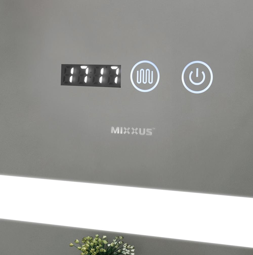 Зеркала с подсветкой MIXXUS Premium ELLIPSE MV05-80x70-REVERSE BLACK Дзеркало (LED Touch, Anti-fog, димер (3-6kK)) (MP6636)