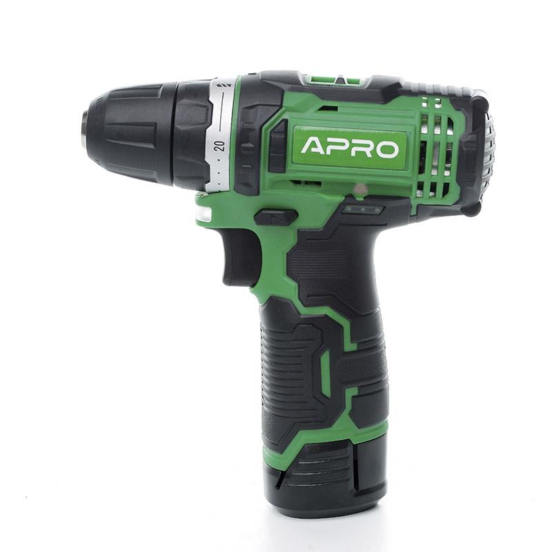 Шуруповёрты аккумуляторные APRO Шуруповерт аккумулятор. 12V 12D (АКБ 2*1,5Ah и ЗУ, кейс) 895003