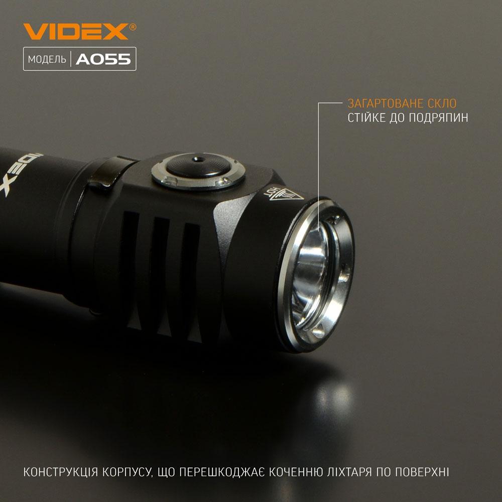 Ліхтарі ручні VIDEX Портативний світлодіодний ліхтарик 600Lm 5700K VLF-A055