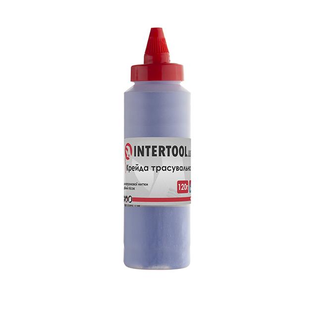 Шнуры отбивочные INTERTOOL Шнур розмічальний 30м з коректором, крейда 120 г (синя) MT-2506
