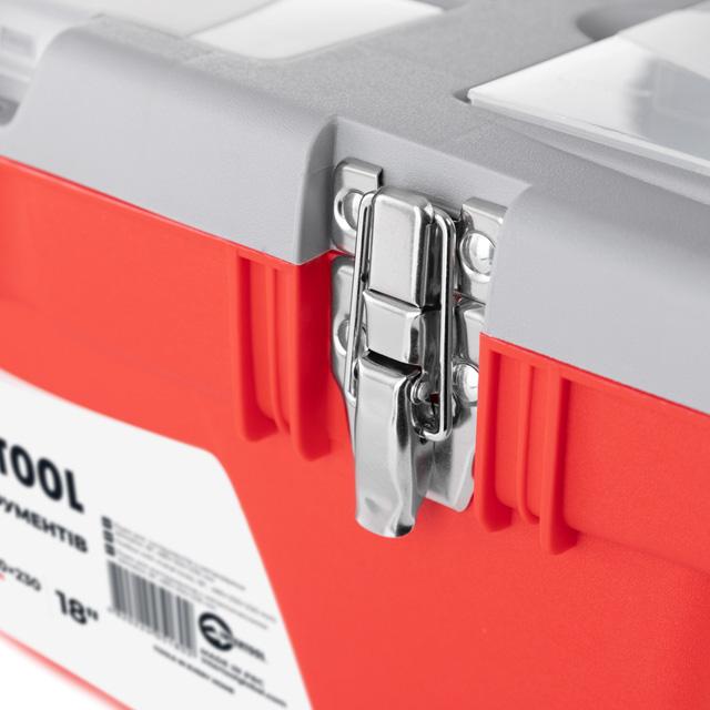 Ящики под инструмент INTERTOOL Ящик для инструмента с металлическими замками 480*250*230мм. 18 BX-0518
