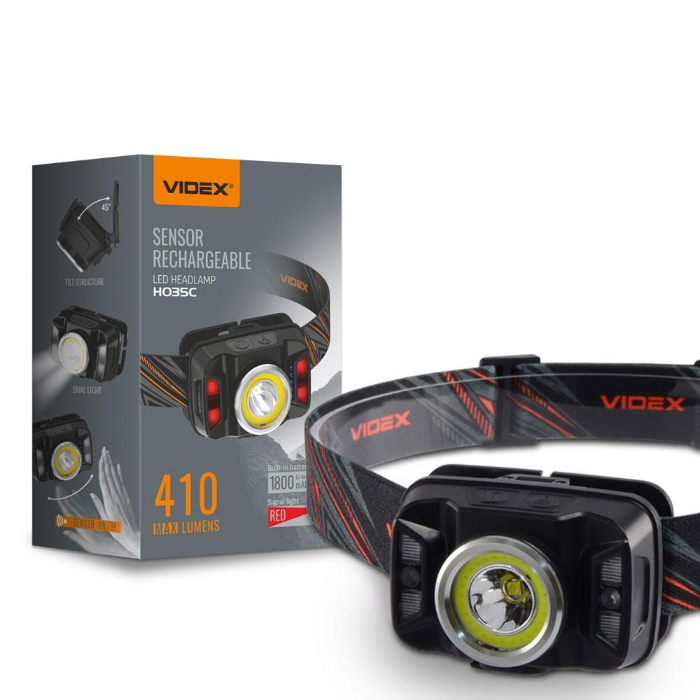 Фонари налобные VIDEX Фонарь налобный 410Lm 5000K VLF-H035C