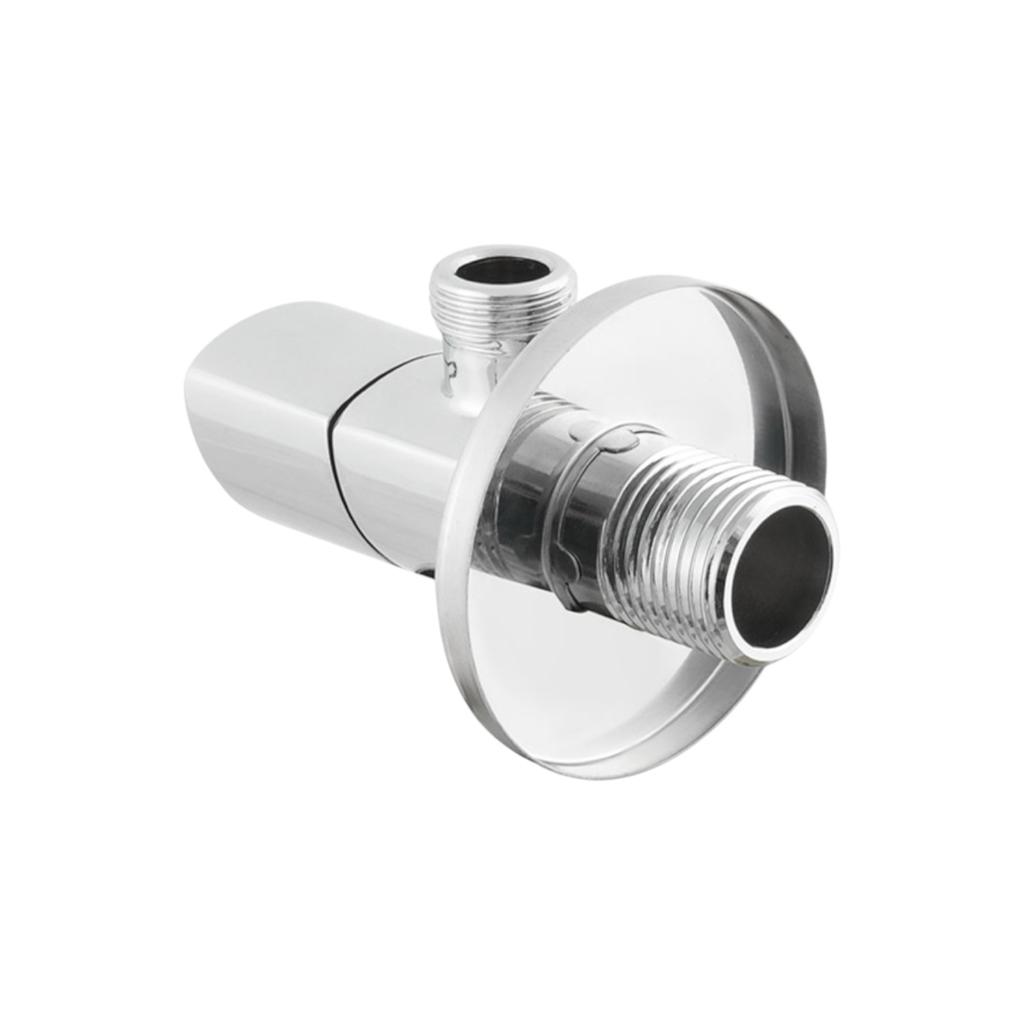 Краны серии Silver Raftec Кран угловой приборный с керамическим запорным. элементом 1/2х 3/8 Relo Silver VKE801005N