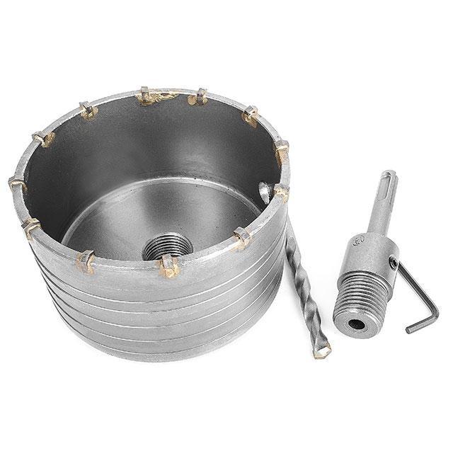 Коронки по бетону INTERTOOL Коронка по бетону 105мм + Перехідник SDS Plus 100 мм SD-7105
