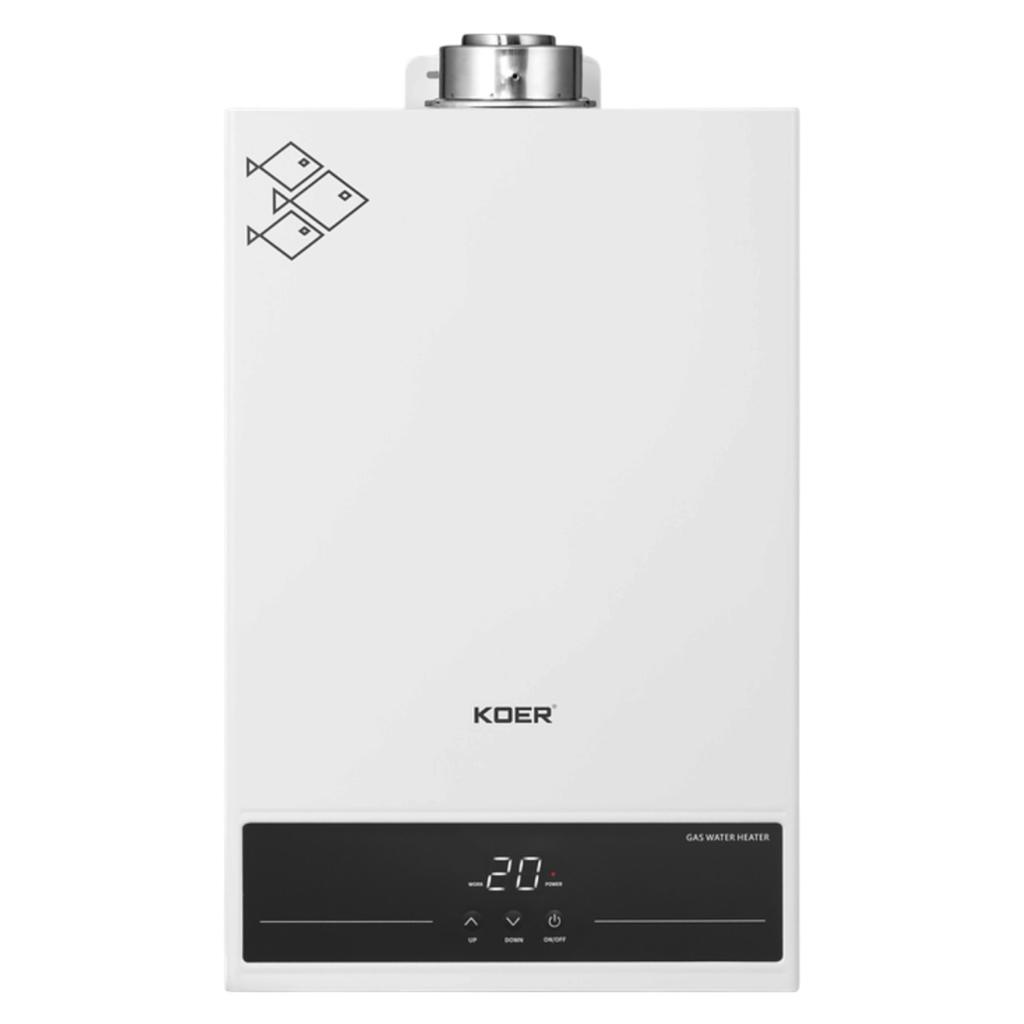 Газові колонки KOER KWH.G0312 TURBO Газова колонка турбована 12л. WHITE 170*330*550мм. (KR5557)