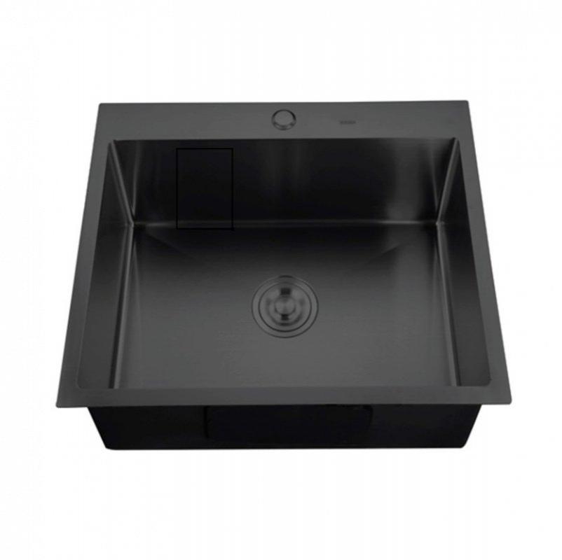 Мойки из нержавейки KRAFT Handmade Мойка HS5448 Black 540*480*230мм. + корзина
