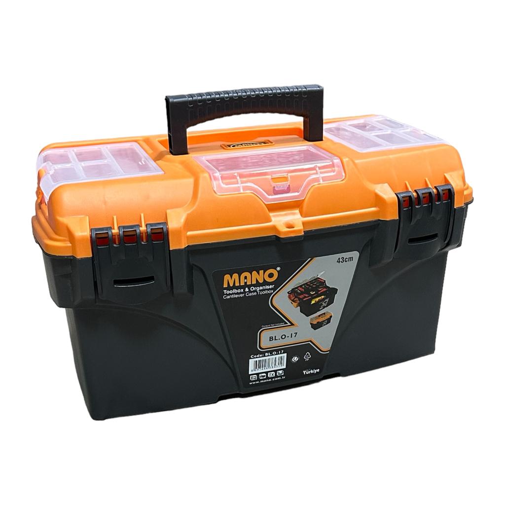 Ящики під інструмент MANO BL.O-17 Ящик для інструментів 17'' 434*250*238мм. з висувними полицями