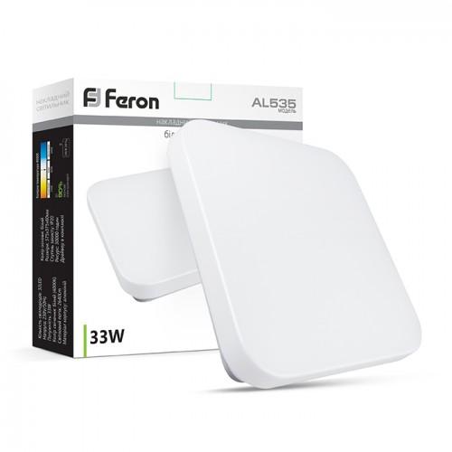 LED-Светильники настенно-потолочные (накладные) Feron LED-Светильник Квадрат (накладой) 22w 5000K 1760Lm AL535