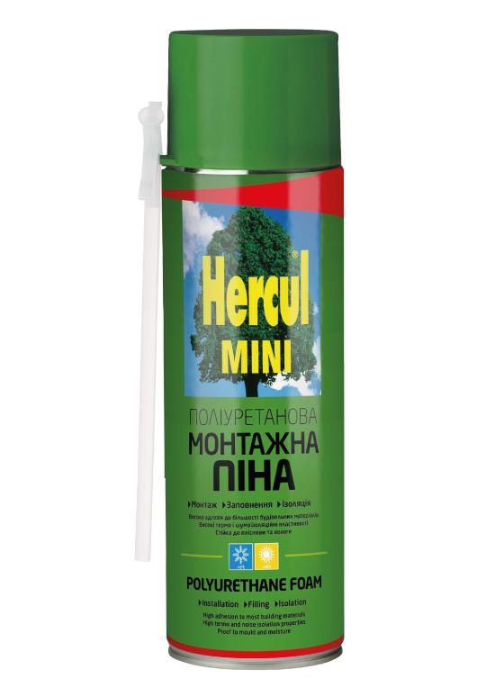 Пена монтажная HERCUL MINI Пена монтажная всесезонная 300г.