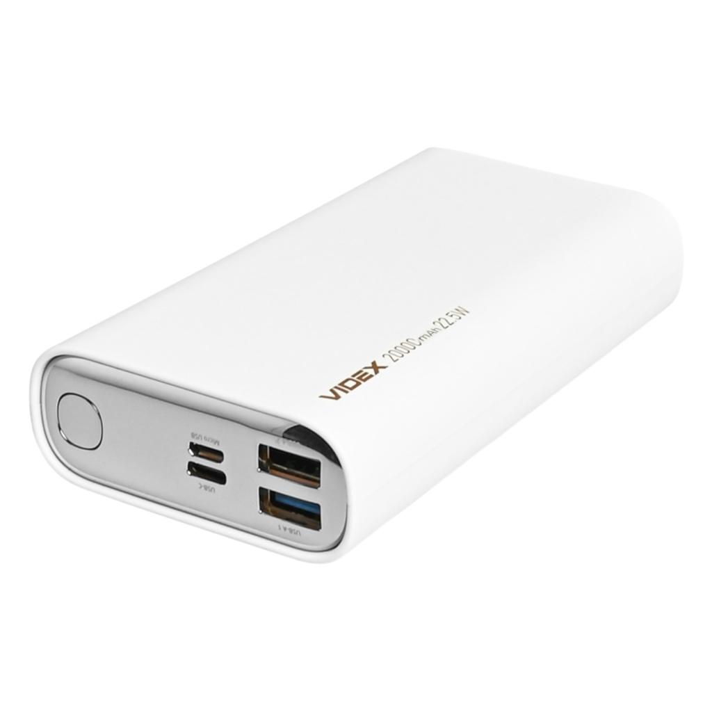 Повербанки (POWER BANK) VIDEX VPB-320-W Power bank 20000mAh PD20W 22.5W White
